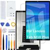 HLYGZX Display Schermo per Lenovo Tab M10 Plus TB-X606 TB-X606F TB-X606X Nero | con kit di riparazione，IPS LCD，Display HD，Sostituire lo schermo ,per Modello：TB-X606V