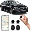 Drqzwp GPS Tracker per Auto, Magnetico Nascosto Localizzatore Gps Senza SIM senza abbonamento, Auto Localizzatore Compatibile con Apple Find My App(IOS) per Bambini, Animali Domestici (2 nero)