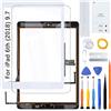 H&LYCYJ Touch Screen per iPad 6th (2018) 9.7 Pollici A1893 A1954 Touch Screen Digitalizzatore Vetro Schermo di Ricambio Assembly with Kit (Bianco con Pulsante Home, No LCD)