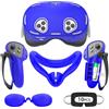 Tyasoleil Custodia in silicone per VR compatibile con Meta/Oculus Quest 3S, set di accessori VR, include custodia in pelle per impugnatura per controller, cover per VR, copertura per viso