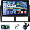 ETLFUCyber [2G+64G] Android Autoradio per Jeep Grand Cherokee 1998-2005 con Senza Fili Carplay e Android Auto, Autoradio Touch Screen HD da 9 pollici con GPS/WiFi/Bluetooth/EQ/FM RDS
