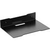 Qiwieod Rack per router in metallo con forte capacità di carico, supporto da parete per decoder, router e console, antigraffio, multimedia da parete per TV Box, scatole via cavo, ricevitore Hi-Fi, lettore DVD