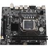 Zunate Scheda Madre del Computer ITX H110, LGA 1151 DDR4 PCI E 16X M.2 NVME NGFF SATA3.0 M Mainboard da Gioco ATX con HDMI, Interfacce VGA, Porta Displayport