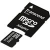 Transcend TS32GUSDHC4 Scheda di Memoria MicroSDHC da 32 GB con Adattatore, Classe 4