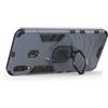 MHHQ Custodia Compatible For Samsung Galaxy M20 2 in 1 Armour resistente Hybrid Dual Layer Armatura Defender PC + TPU Cover con supporto magnetico per auto per Samsung Galaxy M20 -Black Plus Gray