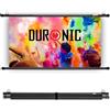 Duronic BPS70 16:9 Telo Proiettore 70 pollici, Schermo per proiettore, Telo da proiezione interno esterno, Home theater cinema Full HD 3D 4K, Schermo di proiezione anti pieghe per casa ufficio scuola