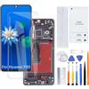 H&LYCYJ - Display per schermo Huawei P30 TFT ELE-L29, ELE-L09, ELE-AL00, kit di ricambio LCD con telaio (nero, senza impronte digitali)