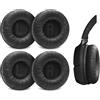 Voarmaks Confezione da 4 cuscinetti auricolari di ricambio compatibili con cuffie JBL Tune 510BT, 520BT, 450BT, 460BT, 500BT, JBL Junior 320 320BT, JR 300BT, 310BT, con pelle stropicciata, colore nero