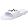 PUMA Popcat, Ciabatte Unisex - Adulto, Bianco Puma White Puma Black, 40.5 EU