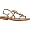 Geox D MADDALUSIAC F - Sandalo Scorrevole Donna, Lt Gold,