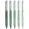 Generico Penne Gel, 5 Pezzi Penne Sfer-a Ins Inchiostro Nero, Set Pennes Roller Inchiostro Nero Scrittura Fluid-a Con Impugnatura Silicone, Kit Multi-pack Pennes Scatto Asciugatura Rapida, Per Scuola Ufficio