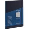 Fabriano Ecoqua Plus - Quaderno rilegato in tessuto, 21,1 x 29,7 cm, bianco, blu navy, 80 fogli, certificato FSC, senza acidi, senza cloro, 10,9 kg (90 g/m²), carta bianca Bioprima