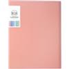 Tinsellns Cartelle Portadocumenti Aperte in Formato A4, Cartelle Trasparenti in Plastica A4, 40 Pagine, Cartelle con Etichette sul Dorso per Conservare Carta e Documenti per Ufficio e Scuola (Rosa)
