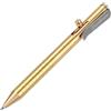 SMOOTHERPRO Penna Bolt Action in Ottone Massiccio Avanzate Penne EDC | Compatibile con Ricariche Fisher Space SPR, Scrittura Fluida, Tratto Preciso, per Ufficio, Scuola, Commerciale - Naturale