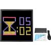 AstraLoom Schermo LED Pixel Art 16x16 Cornice digitale pixel personalizzabile fai-da-te con controllo APP per la decorazione della sala giochi Design moderno e minimalista Materiale ABS