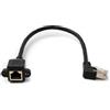System-S Cavo LAN, 30 cm, 8P8C, maschio a femmina, adattatore a vite, colore nero