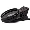 SYSTEM-S Lente ND4 37 mm densità neutra grigio filtro con clip per smartphone in nero