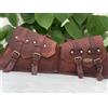 Handmade Borse Laterali Bici 1 Paio In Pelle Di Capra Marrone Borse Panniers Nuove