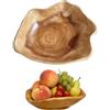 yqdnboi Ciotola in legno, per frutta, in legno, per insalata, per frutta (25-29 cm)