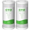 SimPure Filtro Carbone Attivo 10 x 4,5, CTO Cartuccia Filtro Acqua, Compatibile con Filtro per l'Acqua di Tutta la Casa DB10C / DB10C-2 - Confezione da 2