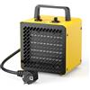 DAHTEC Termoventilatore Basso Consumo 2000W - Mini Stufetta Elettrica - Compatto Ceramico Riscaldamento - Termostato e Protezione da Surriscaldamento - per Casa, Bagno o Officina