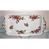 AngiesStrickZauber Royal Albert - Piatto per torta originale, motivo: rosa muschio, ca. 30 cm, colore: Rosa