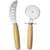 SHFYFHS 2 pezzi Coltello da pizza, Coltelli Pizza Set, Tagliapizza, Coltello Pizza in Acciaio Inox, Rotella Tagliapizza, Tagliapizza acciaio inox, Adatto per dolci, pane, pizze, formaggi morbidi e duri.