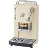 FABER COFFEE MACHINES | 3.0 PRO ESSENTIAL | Macchina Caffè ESE 44mm Compatta con, Tanica in Vetro, Portacialda Estraibile e Pressacialda Ottone Regolabile (Old British White, CROMO)