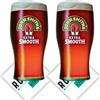 RoxleyLtd Roxley | John Smiths X2 Bicchieri da birra Lager | Man Cave | 20 once | Pub Club