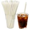 ZZRSSSLC 200 Pezzi Biodegradabili Cannucce in Fibra di Bambù | Cannucce in Fibre Vegetali per Feste | 21 cm Lunghe Cannucce Usa e Getta |100% Compostabili & Ecologiche
