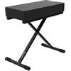 Audibax KB150 - Panca per Pianoforte o Tastiera - Panca per Pianoforte Pieghevole Resistente - Altezza Regolabile da 49 a 58 cm - Sgabello Imbottito per Tastiera - Piedini in Gomma Antiscivolo