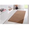 HANSE Home Tappeto Fancy - Tappeto da Soggiorno in Tinta Unita Moderno in Velluto per Sala da Pranzo, Soggiorno, cameretta dei Bambini, corridoio, Camera da Letto, Cucina, Marrone, 80 x 200 cm