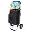 YEAUPE PRO Carrello Spesa Pieghevole 3 in 1 con Compartimento Isotermico - Capacità 50L, Carico Massimo 25kg - Ruote Silenziose, Impermeabile, Facile da Montare e Trasportare - Rosso