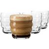 KROSNO Bicchieri da caffè per latte, cappuccino e flat white, set da 4, 330 ml, collezione Coffee Moments - Cristallo senza piombo - Moderni bicchieri per bevande calde, lavabili in lavastoviglie