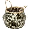 Compactor Cesta Belly L, Seagrass, 35x35x32 cm, Nero, RAN8409