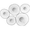 ATMOSPHERA CREATEUR D'INTERIEUR - Decorazione da Parete 5 specchi Neri 78x58cm
