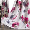 Taisier Home Tende per camera degli ospiti, stampa floreale ad acquerello, con occhielli, decorazione per la casa, tenda termica isolata per soggiorno, ufficio, studio, 2 pannelli, 132 x 241 cm