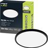 Integral Lampada da soffitto/parete Integral LED, 15 W, 1300 lm, dimmerabile, diametro 241 mm, design circolare moderno super sottile e lunetta nera, ideale per camera da letto, cucina, soggiorno, studio e