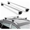 VEVOR Barre Trasversali da Tetto per Auto SUV, Portapacchi da Tetto Auto Carico max 75 kg Lunghezza 1200 mm, Barre 2 pezzi per Porta Bagagli Universali in Alluminio Bici Viaggio Campeggio Pesca