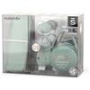 Suavinex, Set Nascita Premium. Set regalo bebè con: Mussola di Cotone + Ciuccio con Tettina Simmetrica SX Pro 0-6 mesi + Clip Portaciuccio + Portaciuccio Duo. (4 pezzi). Verde