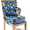 FuGuiB Seduta rialzata per bambini, 3-12 anni, blu navy, spugna, poliestere