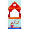 roba Teatrino delle Marionette Punch e Judy, Salvaspazio, 6 Marionette da Mano, da Appendere, Azzurro Rosso Arancione