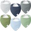 lulumoon bavaglino neonato bavaglini neonata bavaglini bandana für per bambino e bambina 6 pezzi