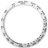 ROUHO 39,3mm Inserto Ghiera Orologio Ceramica Tachimetro Ricambio Anello Componente Intarsio Segnatempo Lucido 31,2mm per Rolex Cosmograph Daytona 116500-A6