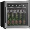 KLARSTEIN Pietra trasparente Beer safe Mini-frigorifero bevande-frigorifero FrigoBar silber - 50 Liter