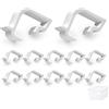 Kunxing Clip di chiusura per scatole Ikea con coperchio, clip di chiusura per contenitore Ikea Samla con coperchio, clip per scatola di plastica da 45 l, 65 l, accessori per scatole di immagazzinaggio, 12