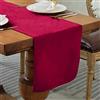 BALCONY & FALCON Runner da tavola impermeabile per interni ed esterni, moderno, lavabile, stile viennese, in velluto, di alta qualità, colore rosso, 35 x 300 cm