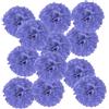 PATIKIL 15cm Pompon Carta Velina, 12Pz Fiori di Carta Pom Poms Decorativi Colorati per Matrimoni Addio Nubilato Compleanno Decorazioni Sfondo, Viola
