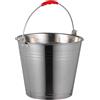 Space Home Mayuela - Secchio con Manico in Metallo - Secchio per Cenere Camino, Acqua, Giardino, Multifunzione - Bidone en Metallo - Bidone per Cenere Camino, Acqua, Giardino - Bucket - 6 Litri