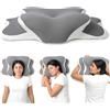 ER RELAX Cuscino Cervicale per dormire in Memory Foam - Supporto Collo e Spalle, Design Ortopedico con Federa Traspirante, Ideale per Sonno Laterale o Supino
